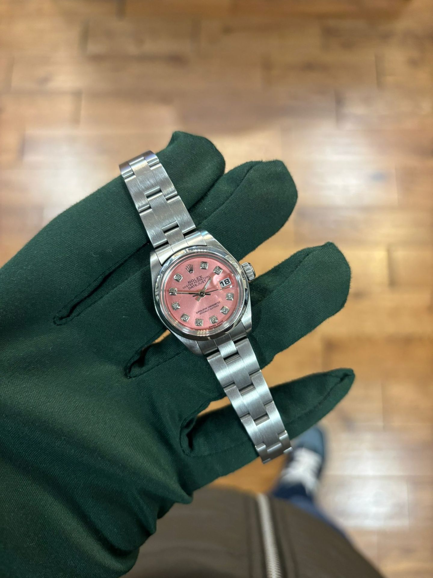 Rolex on the wrist